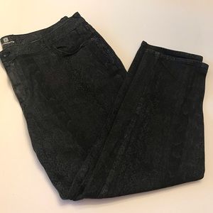 Snakeskin Black Jeans